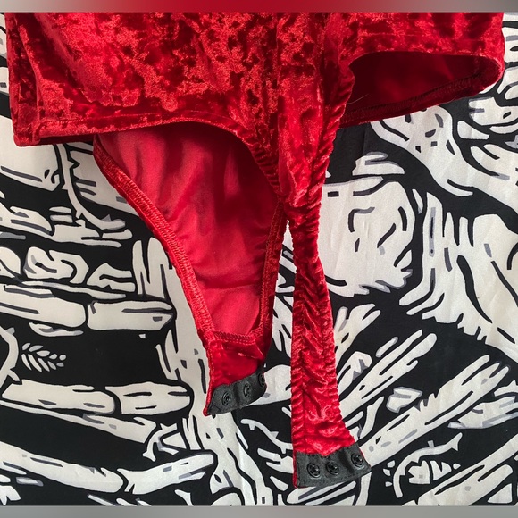 Red Velvet Bodysuit - New With Tags - Picture 3 of 5